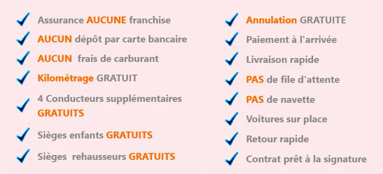 Location de voiture à l'aéroport de Málaga avec assurance complète sans franchise